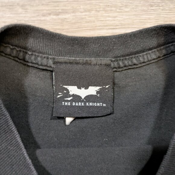 Vintage The Dark Knight Batman Mens XL Joker Serious Movie T Shirt Black Graphic - Picture 2 of 9